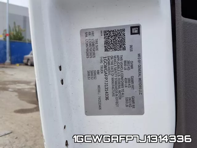 1GCWGAFP7J1314336 фото 2