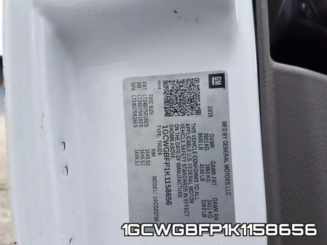 1GCWGBFP1K1158656 фото 2