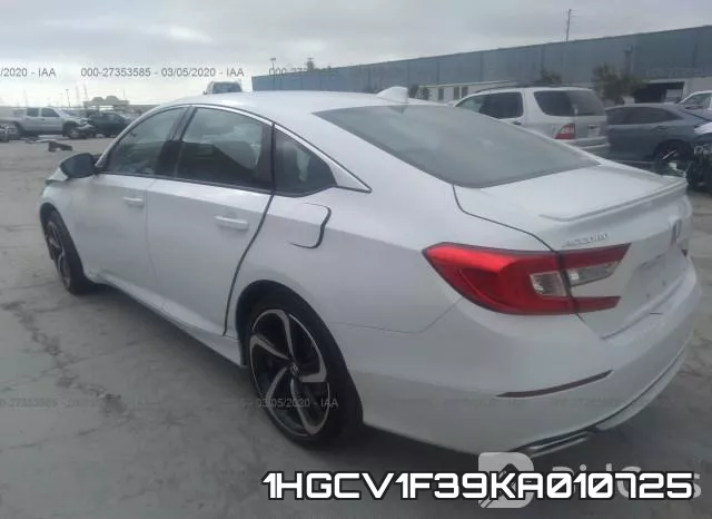 1HGCV1F39KA010725 фото 2