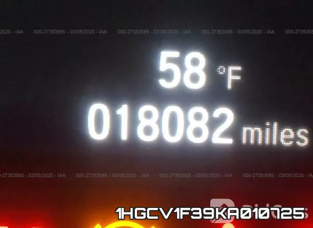1HGCV1F39KA010725 фото 6