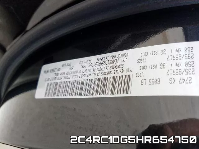 2C4RC1DG5HR654750 фото 2