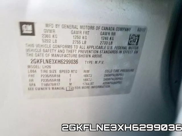 2GKFLNE3XH6299036 фото 2