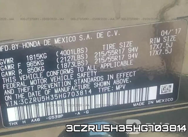 3CZRU5H35HG703814 фото 7