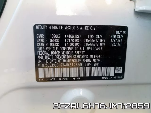 3CZRU6H76JM712859 фото 2
