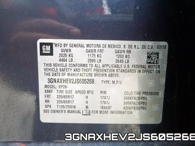 3GNAXHEV2JS605268 фото 2