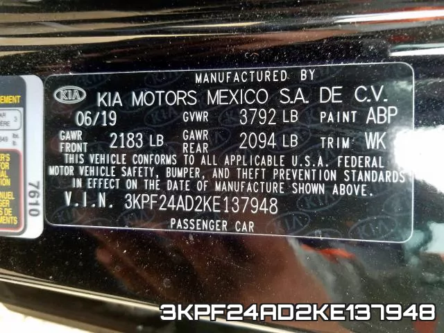 3KPF24AD2KE137948 фото 2