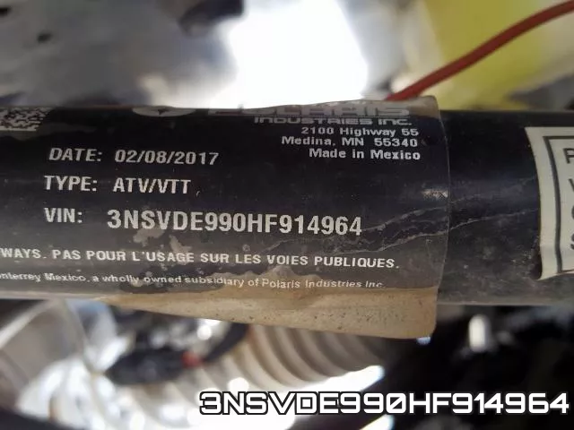 3NSVDE990HF914964 фото 2