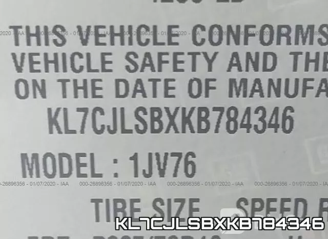 KL7CJLSBXKB784346 фото 8
