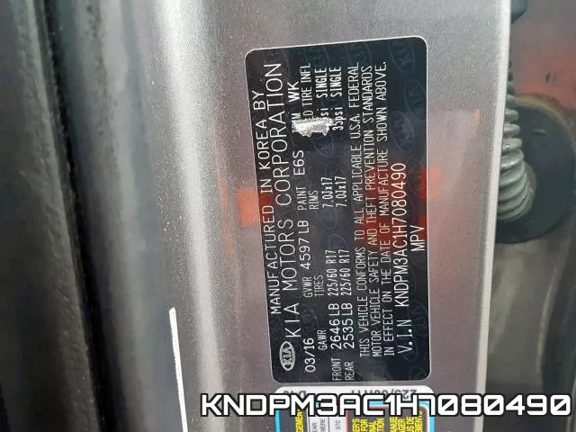 KNDPM3AC1H7080490 фото 2