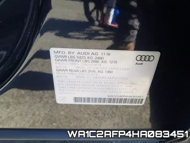 WA1C2AFP4HA083451 фото 2