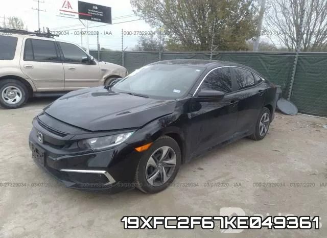 19XFC2F67KE049361 фото 2