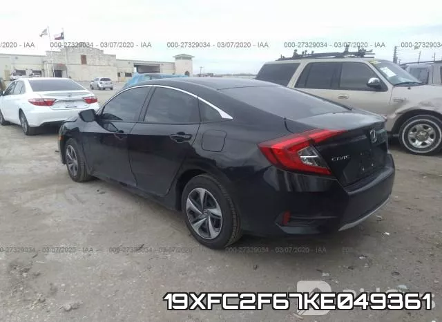 19XFC2F67KE049361 фото 3