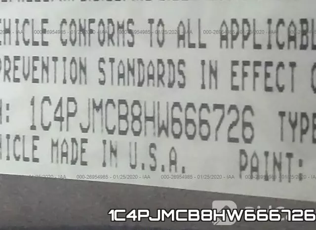 1C4PJMCB8HW666726 фото 8