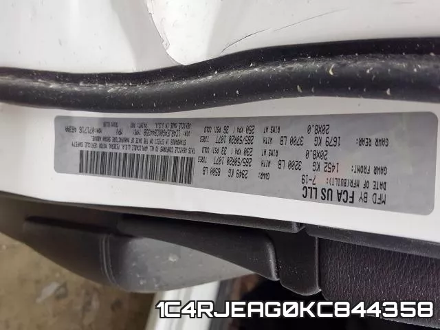 1C4RJEAG0KC844358 фото 2