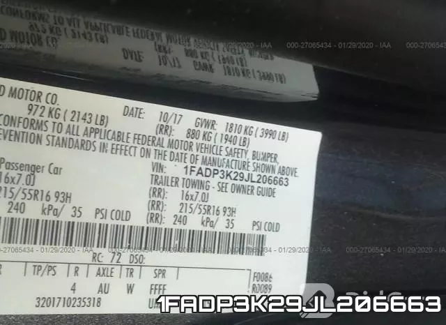 1FADP3K29JL206663 фото 8