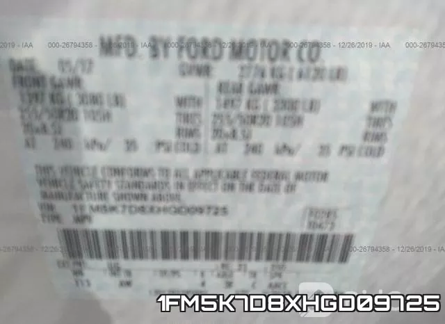 1FM5K7D8XHGD09725 фото 9