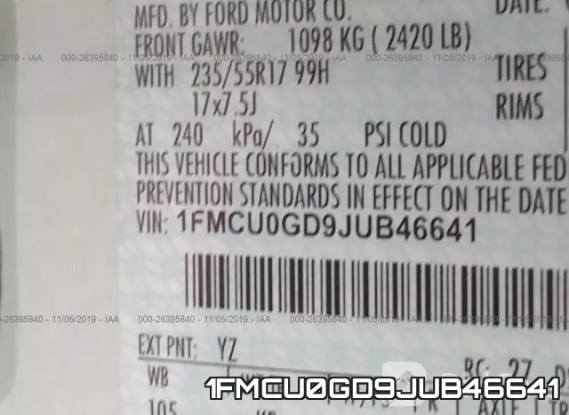 1FMCU0GD9JUB46641 фото 7