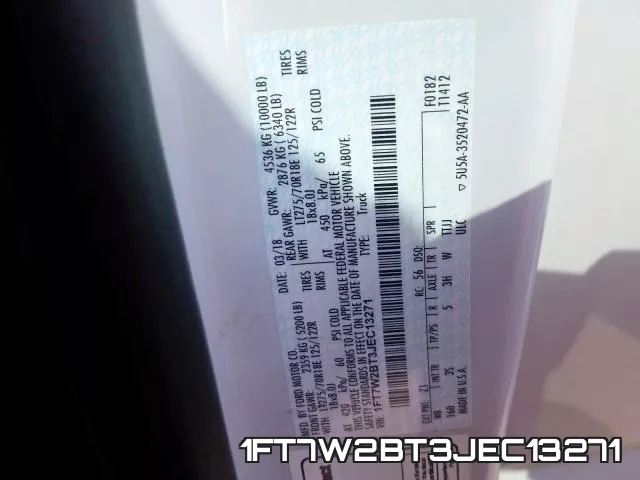 1FT7W2BT3JEC13271 фото 2
