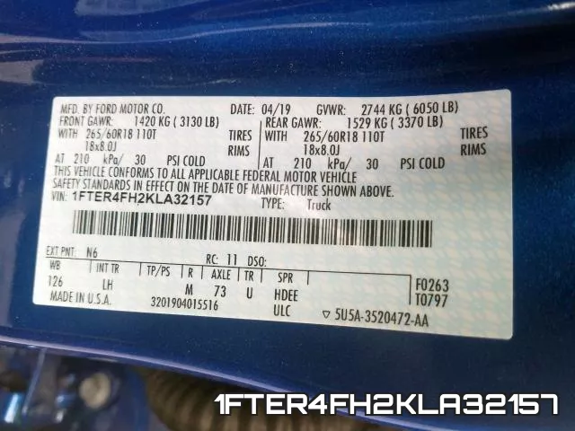 1FTER4FH2KLA32157 фото 2
