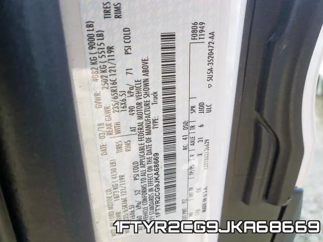 1FTYR2CG9JKA68669 фото 2