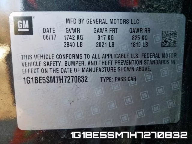 1G1BE5SM7H7270832 фото 2