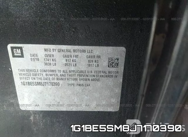 1G1BE5SM8J7170390 фото 7