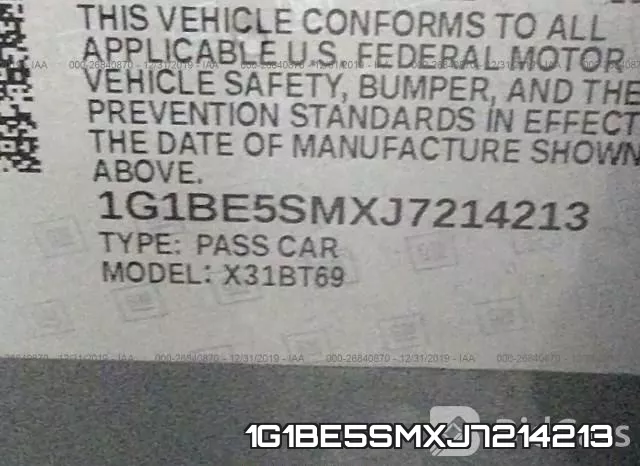 1G1BE5SMXJ7214213 фото 8