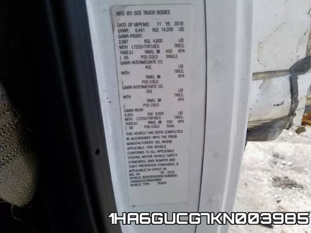 1HA6GUCG7KN003985 фото 2