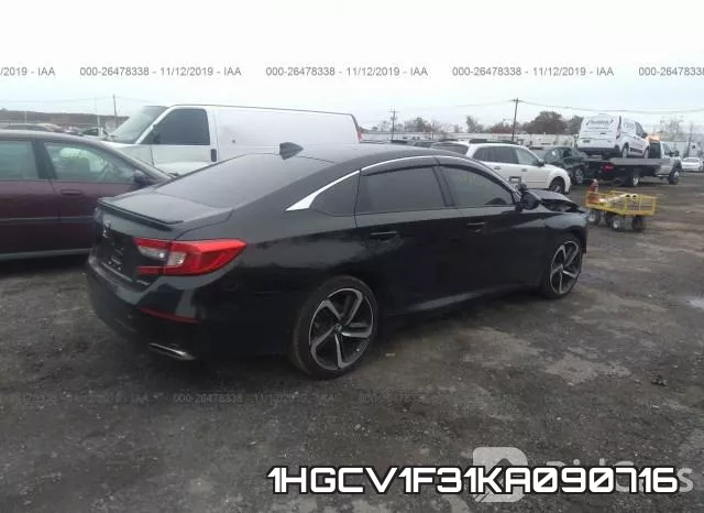 1HGCV1F31KA090716 фото 4