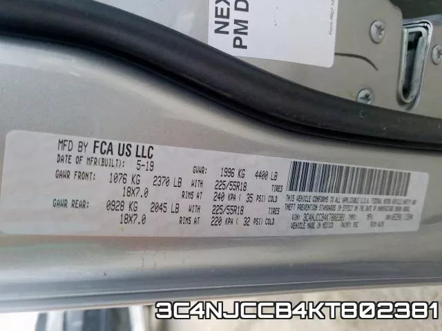 3C4NJCCB4KT802381 фото 2