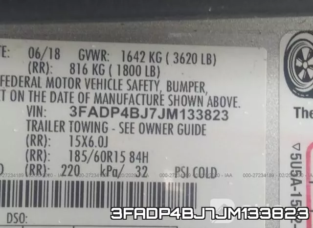 3FADP4BJ7JM133823 фото 5