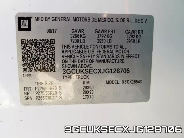 3GCUKSECXJG128706 фото 2