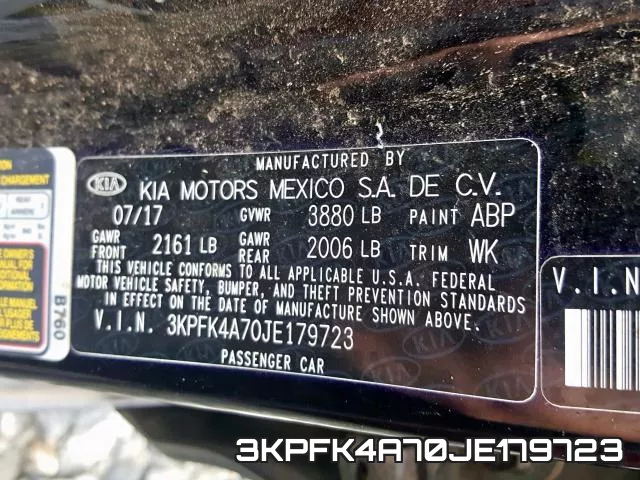 3KPFK4A70JE179723 фото 2
