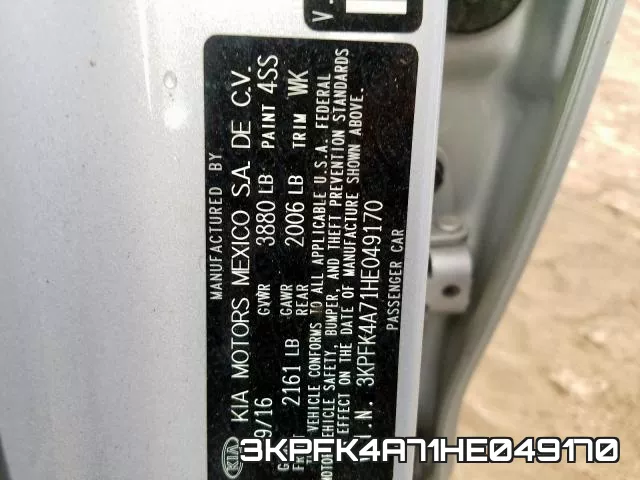 3KPFK4A71HE049170 фото 2