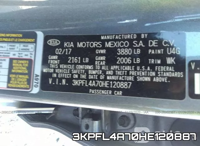 3KPFL4A70HE120887 фото 4