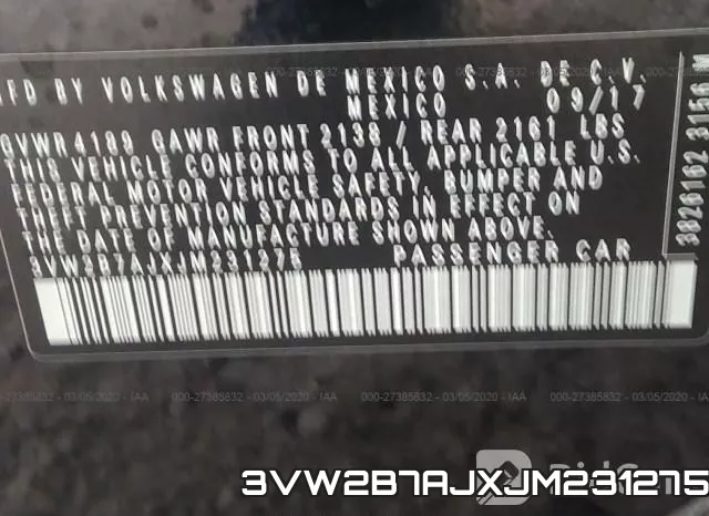 3VW2B7AJXJM231275 фото 10