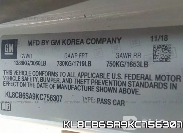 KL8CB6SA9KC756307 фото 7