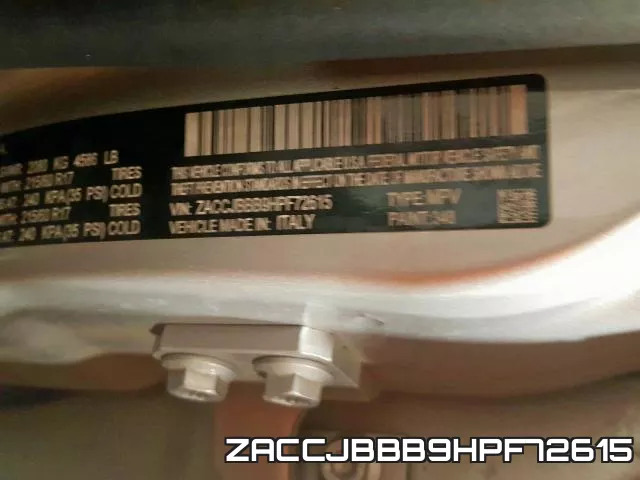 ZACCJBBB9HPF72615 фото 2
