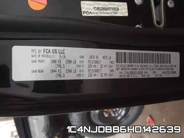 1C4NJDBB6HD142639 фото 2