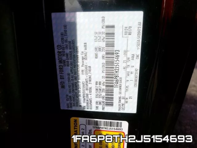 1FA6P8TH2J5154693 фото 2