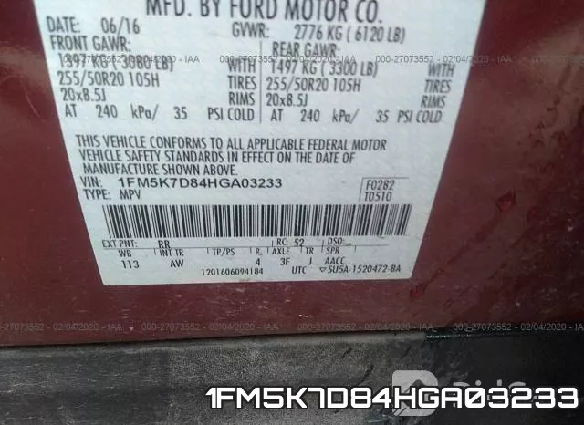 1FM5K7D84HGA03233 фото 7