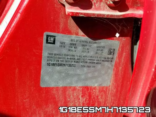 1G1BE5SM7H7135723 фото 2