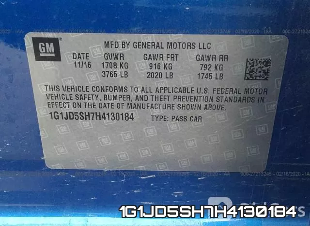 1G1JD5SH7H4130184 фото 8