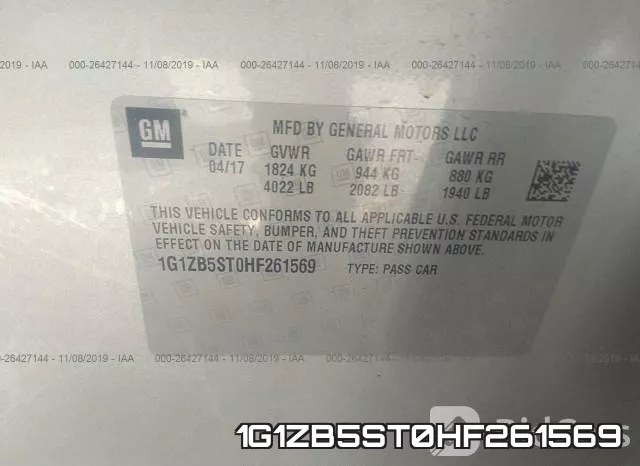 1G1ZB5ST0HF261569 фото 9
