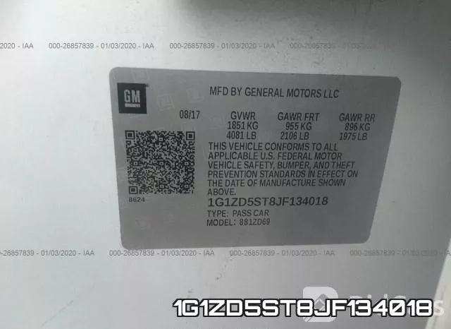 1G1ZD5ST8JF134018 фото 8