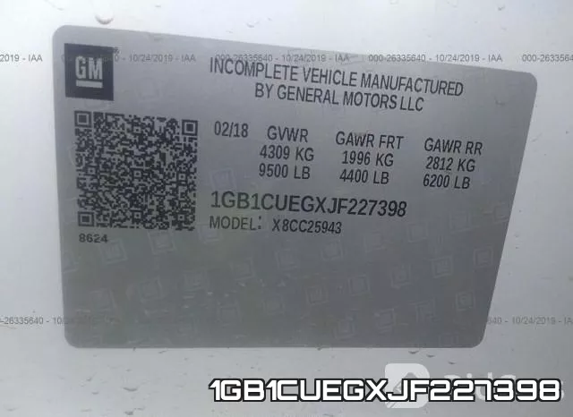 1GB1CUEGXJF227398 фото 8