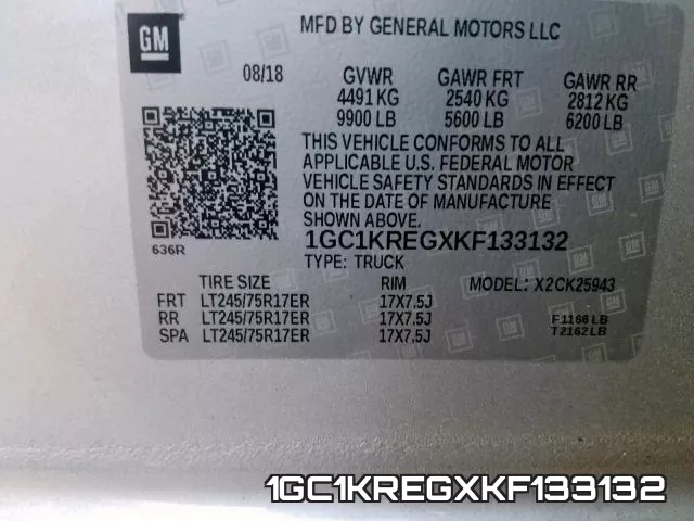 1GC1KREGXKF133132 фото 2