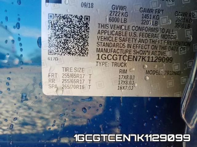 1GCGTCEN7K1129099 фото 2
