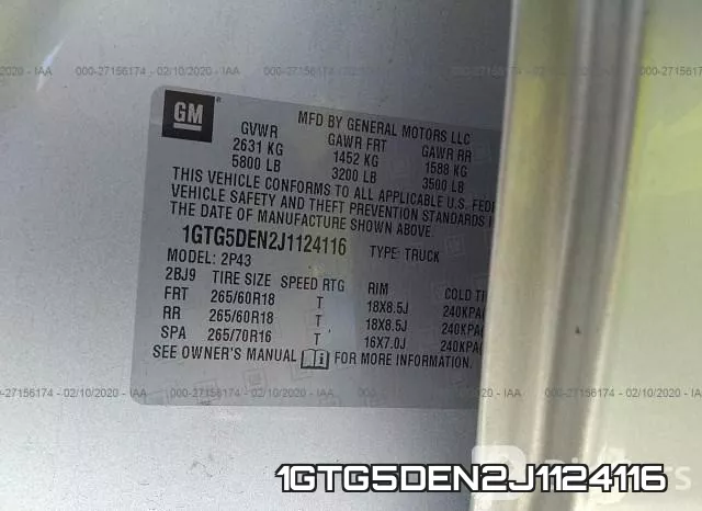1GTG5DEN2J1124116 фото 6