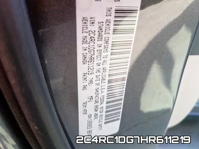 2C4RC1DG7HR611219 фото 2